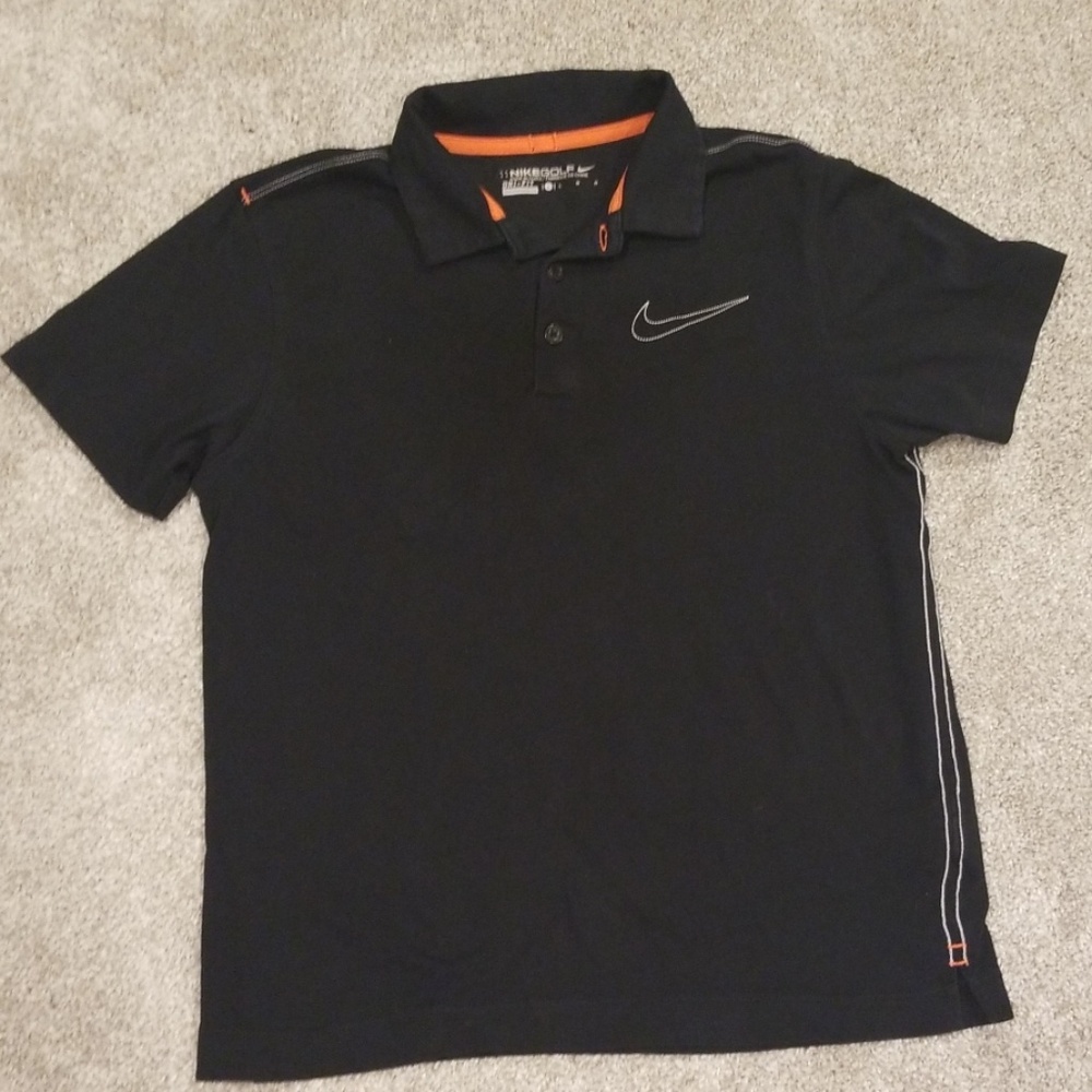 Nike Golf Dri-Fit Youth Polo Shirt Navy Blue